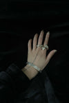 Parts of Four Twisted Druid Ring E1601-15- MA+HER (Twisted MA+HER medium matte sterling silver + crystal) PPOF25